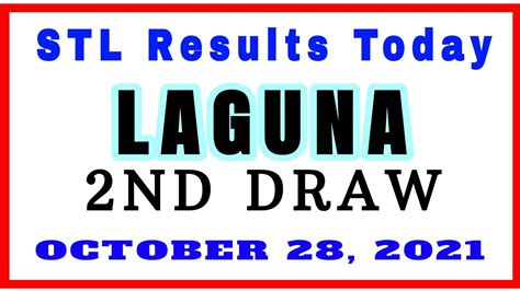 PCSO STL Laguna Result October 2021 .